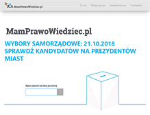 Tablet Screenshot of mamprawowiedziec.pl